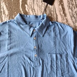 Kenneth Cole Men's Sustainable Tri Blend Polo Shirt New Size Large